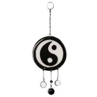 Raamdecoratie Hars Yin Yang (Zwart/Wit)