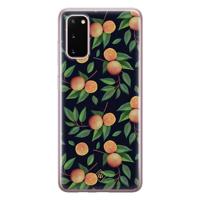 Samsung Galaxy S20 siliconen hoesje - Orange lemonade