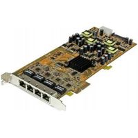 StarTech.com 4-poorts gigabit Power over Ethernet PCIe-netwerkkaart PSE / PoE PCI Express NIC - thumbnail