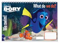 Diakakis kleurboek Finding Dory junior 33 cm papier donkerblauw