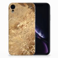 Apple iPhone Xr TPU Siliconen Hoesje Marmer Creme
