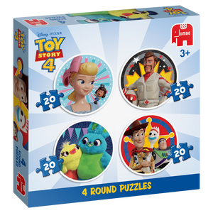 Jumbo puzzel 4in1 20 stukjes rond Disney Toy Story 4