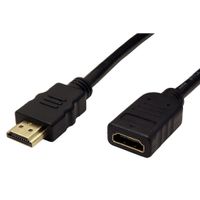 VALUE HDMI High Speed Cable met Ethernet M-F, 2 m - thumbnail