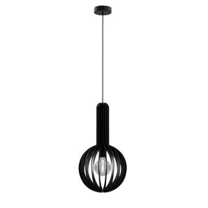 Eglo Zwart houten hanglamp Velasco Ø 31cm 900153