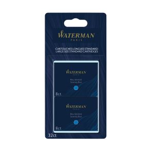 Inktpatroon Waterman internationaal Florida blauw blister 4x8 stuks