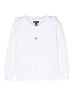 Ralph Lauren Kids hoodie en coton à logo Polo Pony - Blanc