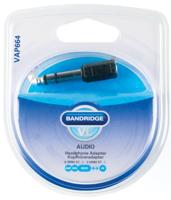 Bandridge 6.3mm Mannelijke Stereo - 3.5mm Vrouwelijke Stereo Hoofdtelefoon Adapter