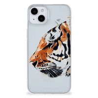 Hoesje maken iPhone 15 Watercolor Tiger - thumbnail