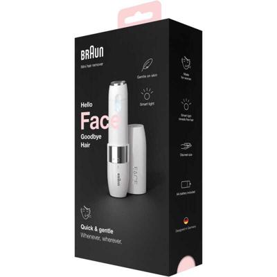 Braun Face FS1000 Mini Onthaarder, Elektrische Gezichtsontharing Voor Vrouwen, Wit