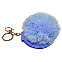 Tom Sleutelhanger Met Spiegel 6 Cm Polyester Paars