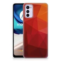 TPU Hoesje voor Motorola Moto G42 Polygon Red