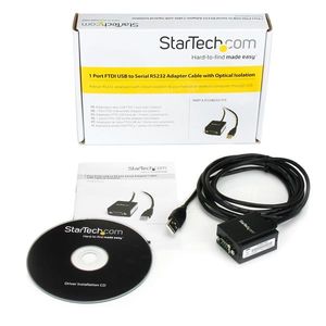 StarTech.com 1-poort FTDI USB naar RS232 Seriële Adapter Verloopkabel met Optische Isolatie