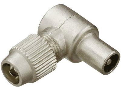 Renkforce Coax-haakse stekker metaal Kabeldiameter: 7 mm