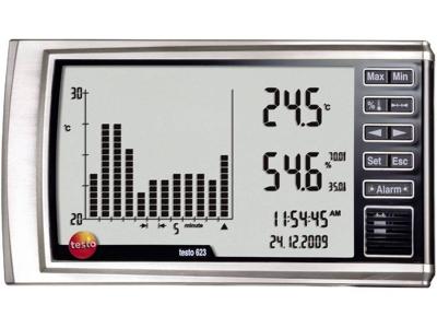 testo 623 Luchtvochtigheidsmeter (hygrometer) 0 % Hrel 100 % Hrel Datalogger functie, Dauwpunt/schimmel waarschuwingsweergave
