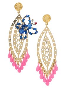 Amir Slama boucles d'oreilles pendantes - Rose