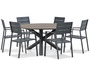 Lifestyle Stella/Ancona 150 cm rond dining tuinset 7-delig