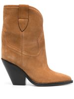 ISABEL MARANT bottines Leyane 90 mm en daim - Marron