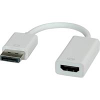 Roline 12.03.3134 DisplayPort-kabel DisplayPort / HDMI Adapterkabel DisplayPort-stekker, HDMI-A-bus 0.15 m Grijs - thumbnail