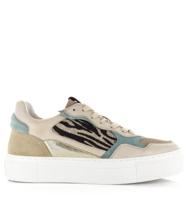 Maruti Maruti - Tavi leather Blue Wit Leer Lage sneakers Dames