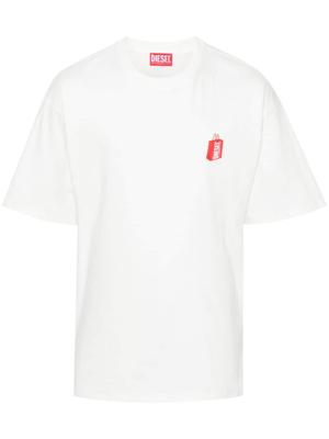 Diesel T-shirt met grafische print - Wit