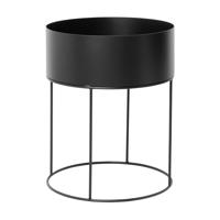 Ferm Living Plant Box Rond Zwart
