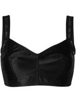 Dolce & Gabbana haut bustier crop - Noir - thumbnail