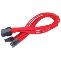 SilverStone SST-PP07-PCIR - voeding-verlengkabel 25cm 8pin naar PCI-E 6+2pin, rood