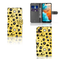 Telefoonhoesje met Naam Huawei Y6 (2019) Punk Geel