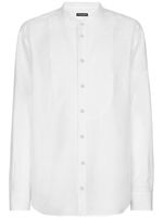 Dolce & Gabbana chemise boutonnée en lin - Blanc