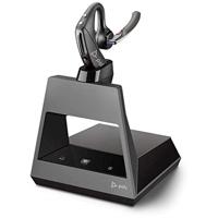Plantronics Bluetooth mono headset 'Voyager 5200 Office', WindSmart-technologie, Adaptive Microfoon, IPX4, toets voor spraakbediening, NFC, laadstation met USB-C, Microsoft Teams, zwart