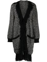 Dolce & Gabbana Pre-Owned 2010s fringed cashmere cardigan - Noir