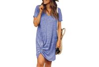 Korte jurk met knoop voor dames | Leuke jurkjes in de sale