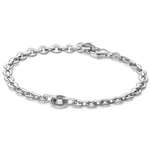 Pandora 592777C01 Armband Signature Pave Bold zilver-zirconia wit