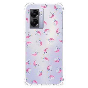 Doorzichtige Silicone Hoesje voor OPPO A77 5G | A57 5G Unicorns