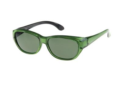 FitOfar overzetzonnebril groen unisex met groene lens Vz0027pt