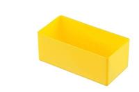 hünersdorff Inzetdoos van slagvast polystyreen (PS), afmetingen: 108 x 54 x 45 mm, kleur: geel
