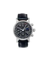 Chronoswiss montre chronographe Lunar 38 mm pre-owned - Noir