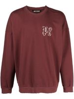 Palm Angels sweat à motif monogrammé brodé - Rouge