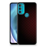 Motorola Moto G71 5G TPU bumper Geruit Rood - thumbnail