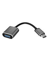 Icy Box IB-CB010-C USB 3.0 (Type-A aansluiting) naar USB 3.0 (Type-C stekker) adapterkabel, aluminium, antraciet