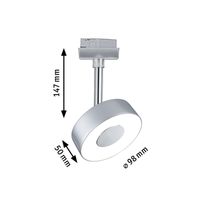 Paulmann Spot Circle 230V-railsysteem lamp URail 5 W LED Chroom (mat) - thumbnail