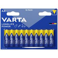 Varta LONGLIFE Power AA Bli 10 AA batterij (penlite) Alkaline 2.96 Ah 1.5 V 10 stuk(s) - thumbnail