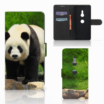 Sony Xperia XZ3 Telefoonhoesje met Pasjes Panda