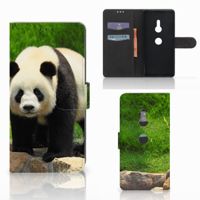 Sony Xperia XZ3 Telefoonhoesje met Pasjes Panda