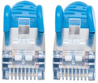 Intellinet 350778 RJ45 Netwerkkabel, patchkabel CAT 6A S/FTP 5.00 m Blauw Folie afscherming, Afscherming gevlochten, Halogeenvrij 1 stuk(s) - thumbnail