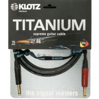 Klotz TI-0600PSP Titanium 2p jack-2p jack verguld silent plug gitaarkabel 6m