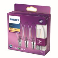 Philips 2W - E14 - 2700K - 250 lumen set van 3 929001238343