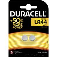 Duracell Knoopcel LR44 1.5 V 2 stuk(s) 105 mAh Alkaline Elektro AG13 - thumbnail