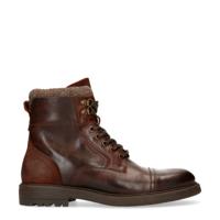 Sacha leren veterboots bruin