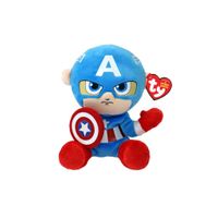 TY Beanie Babies Marvel Knuffel Captain America 15 cm - thumbnail